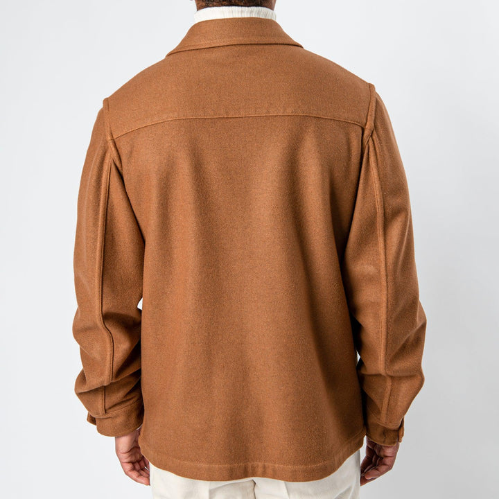Luxury Flannel Field Jacket BROWN