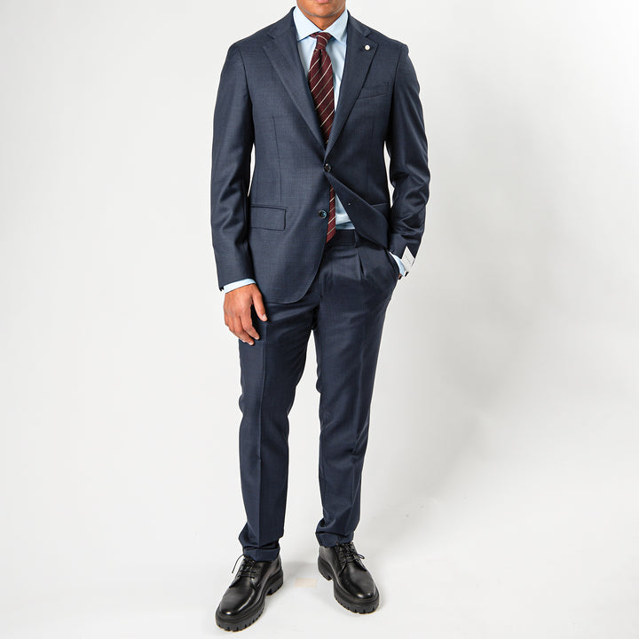 Luxury Super 110's Micro Structured Navy