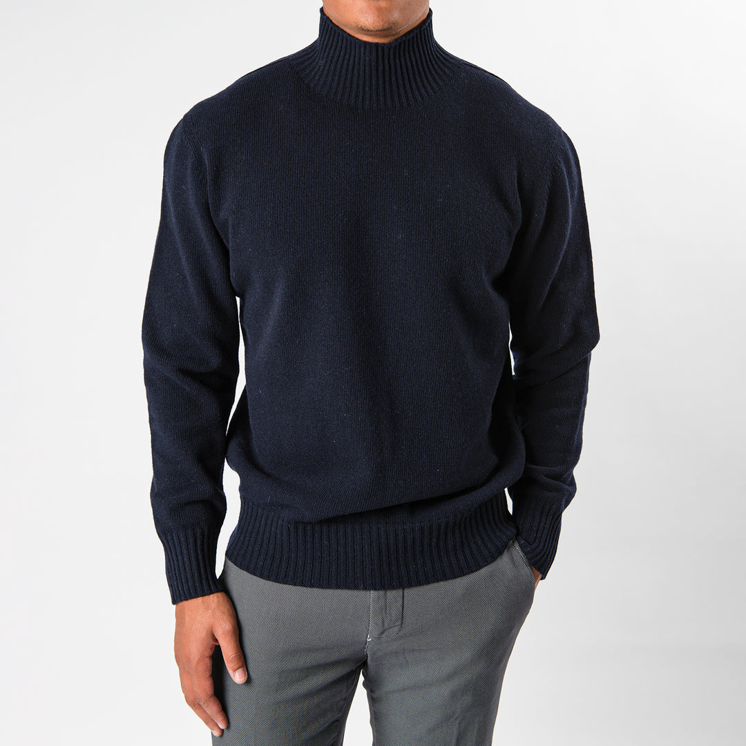 Clark Wool Sweater Navy Blue