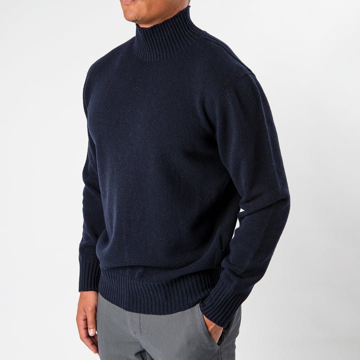 Clark Wool Sweater Navy Blue