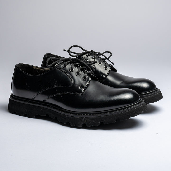 Derby Leather Lace-Ups Black