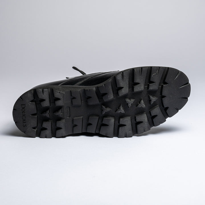 DERBY LEATHER LACE-UPS Black