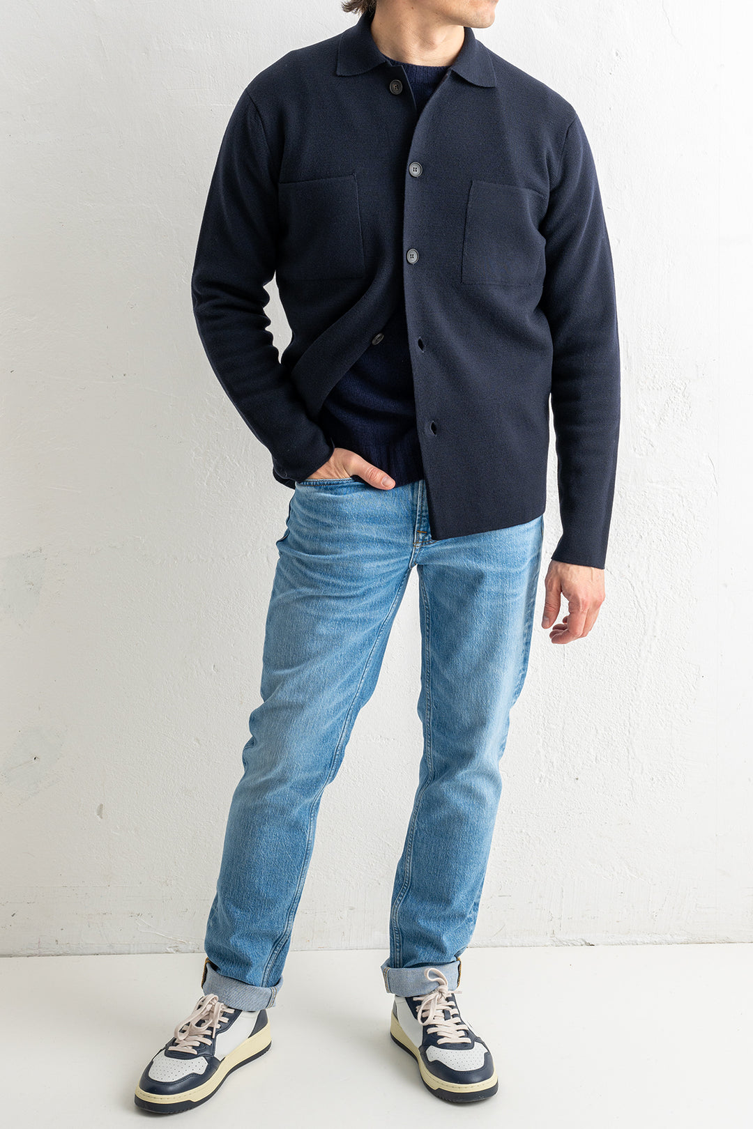 Field Hybrid Overshirt Navy