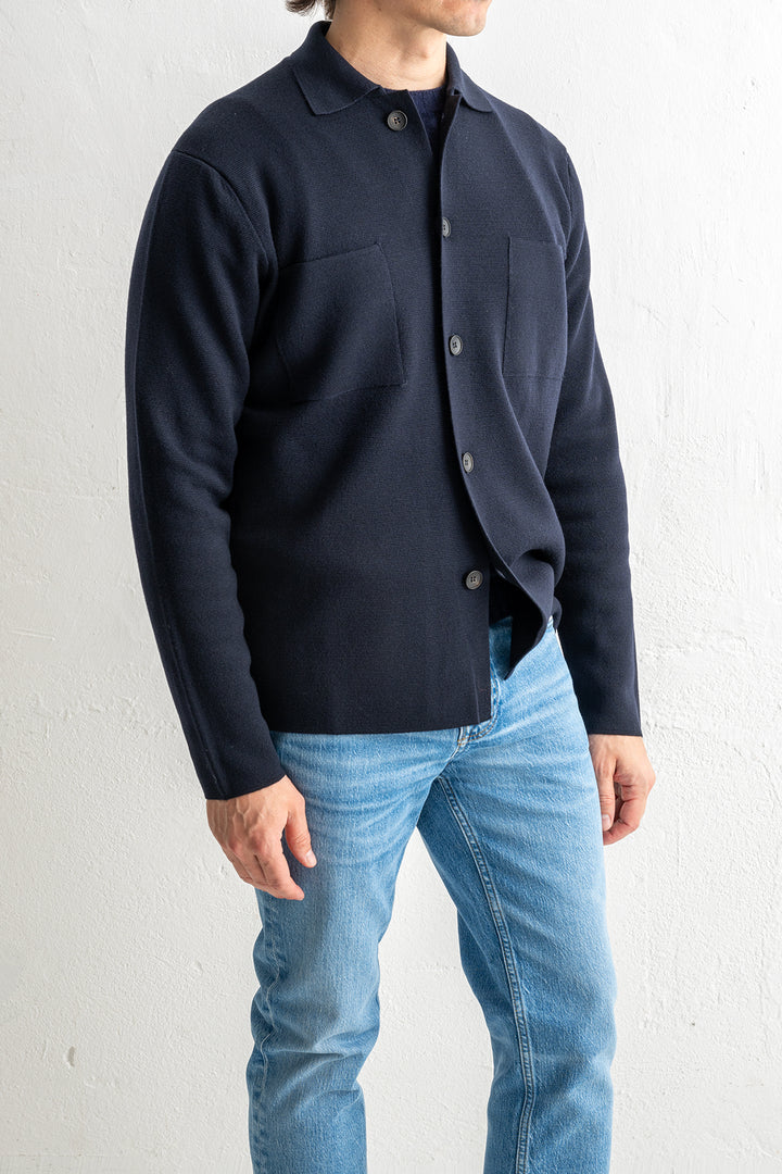Field Hybrid Overshirt Navy