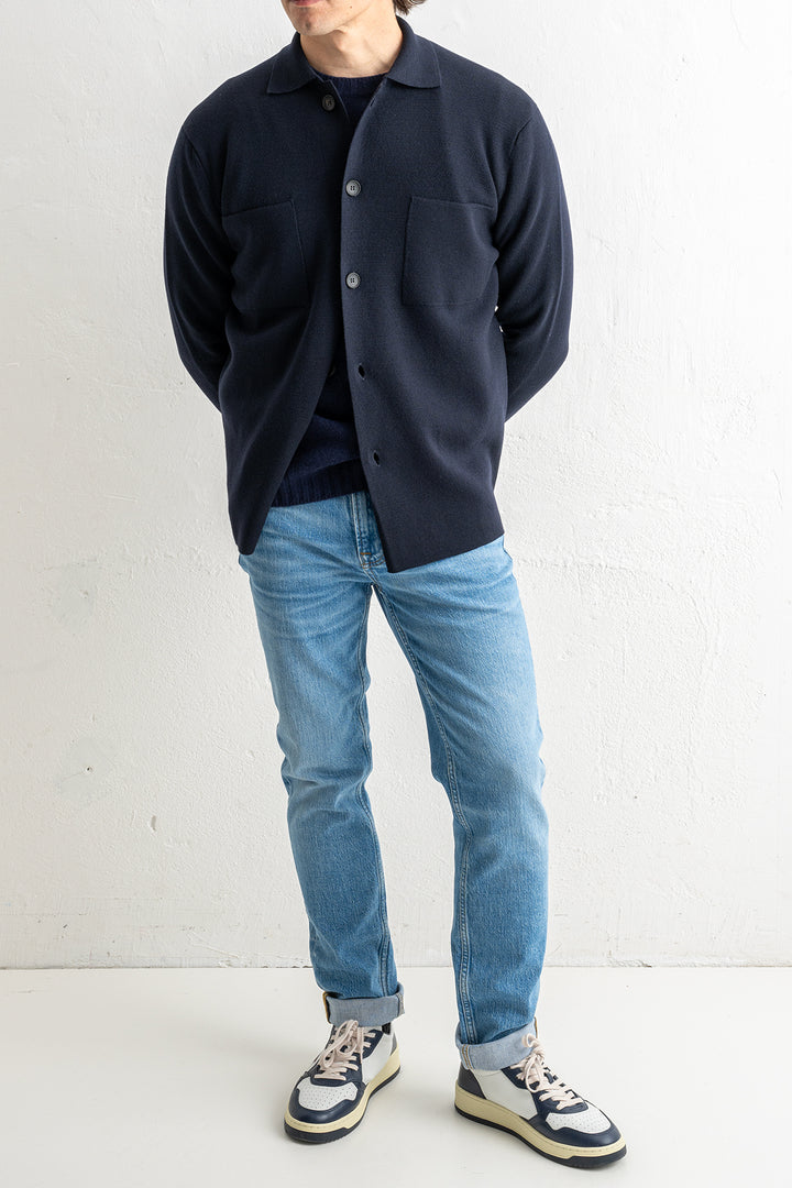 Field Hybrid Overshirt Navy