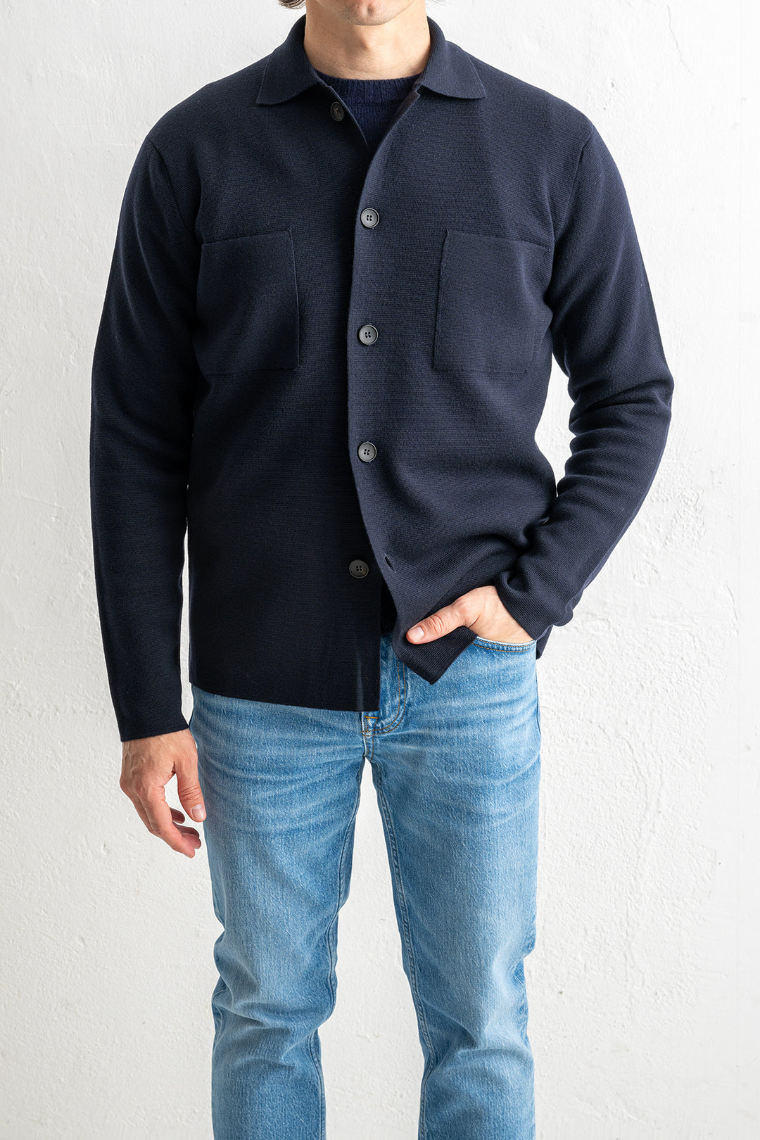 Field Hybrid Overshirt Navy