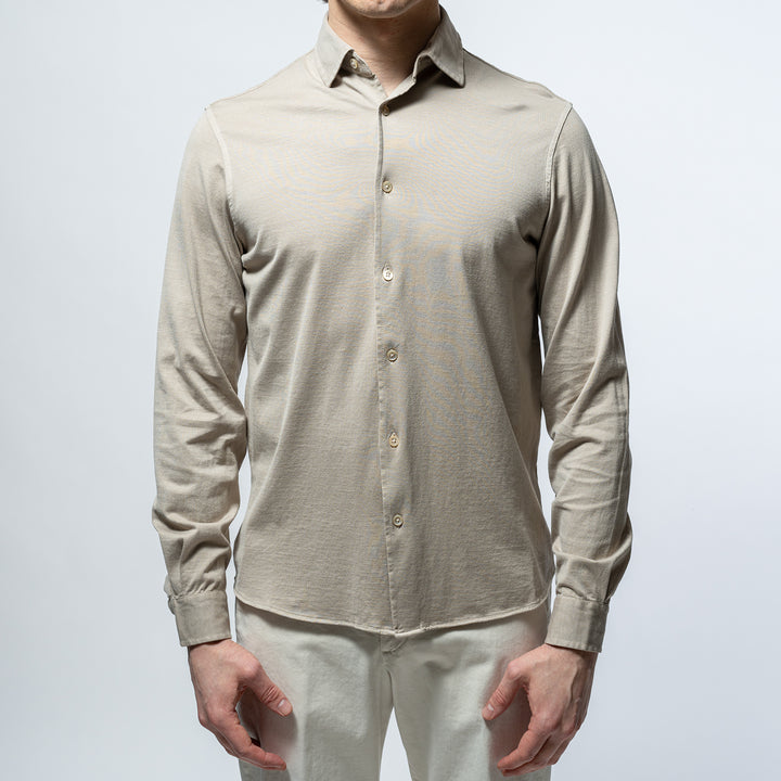 Luxury Jersey Shirt Taupe
