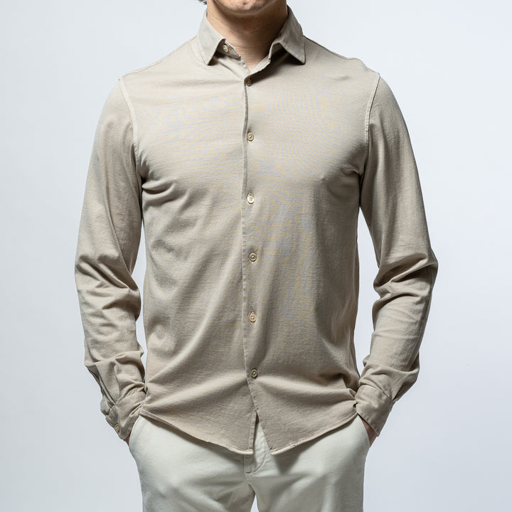 Luxury Jersey Shirt Taupe