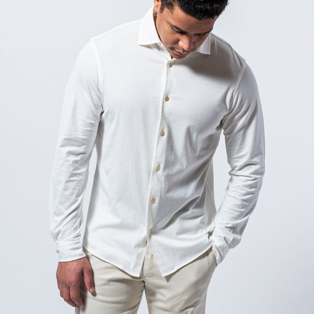 Luxury Jersey Shirt Offwhite