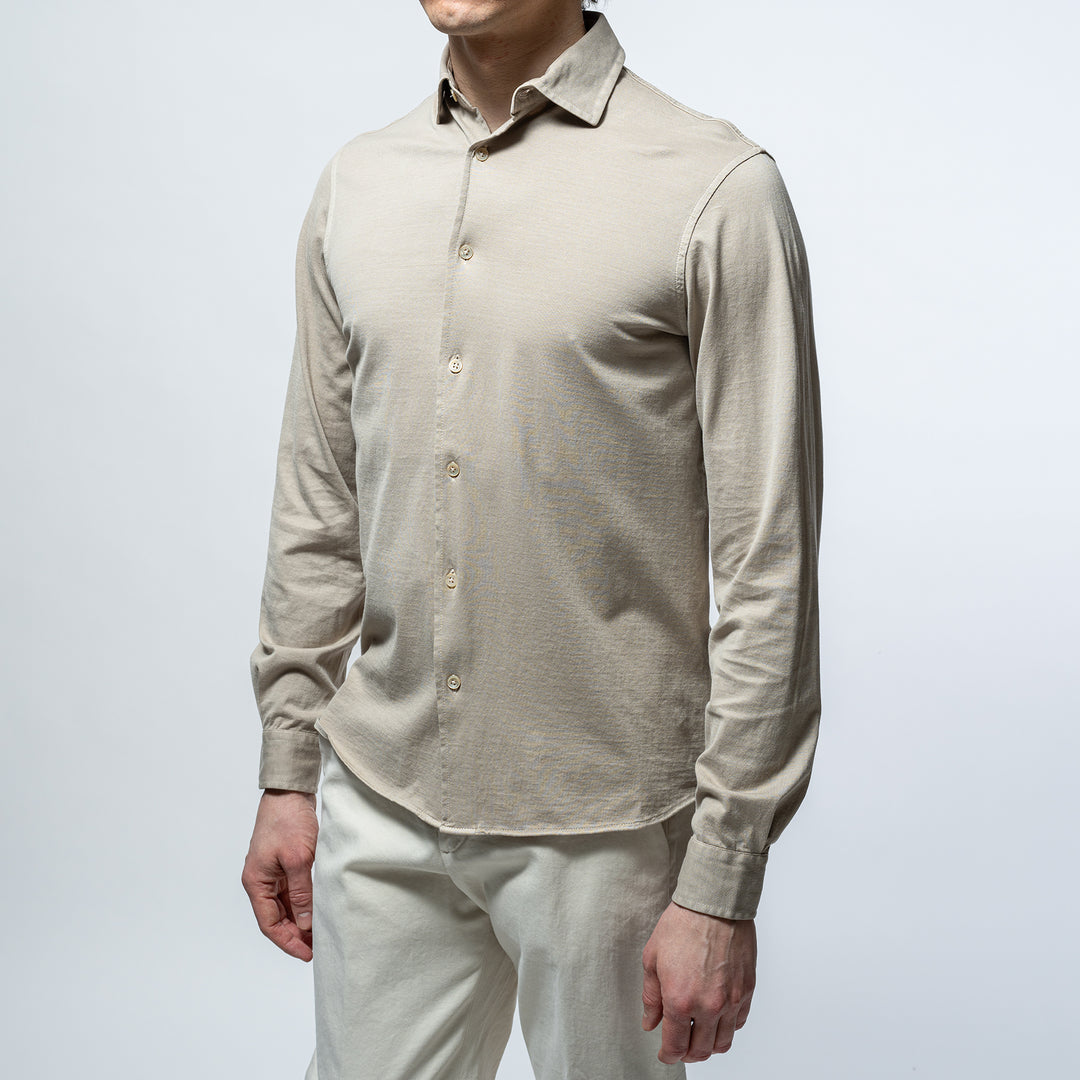 Luxury Jersey Shirt Taupe