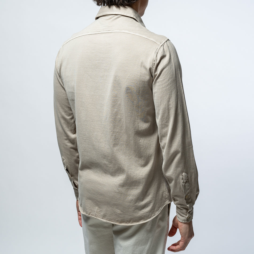 Luxury Jersey Shirt Taupe