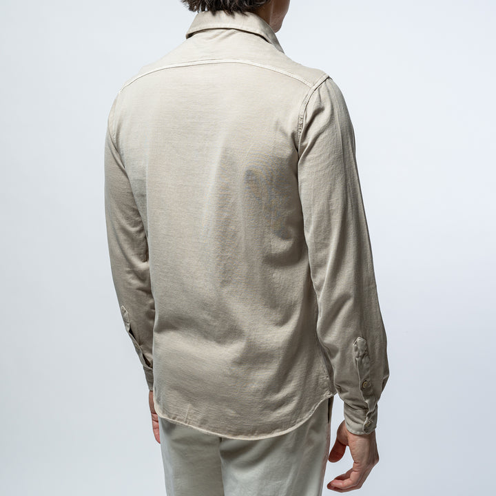 Luxury Jersey Shirt Taupe