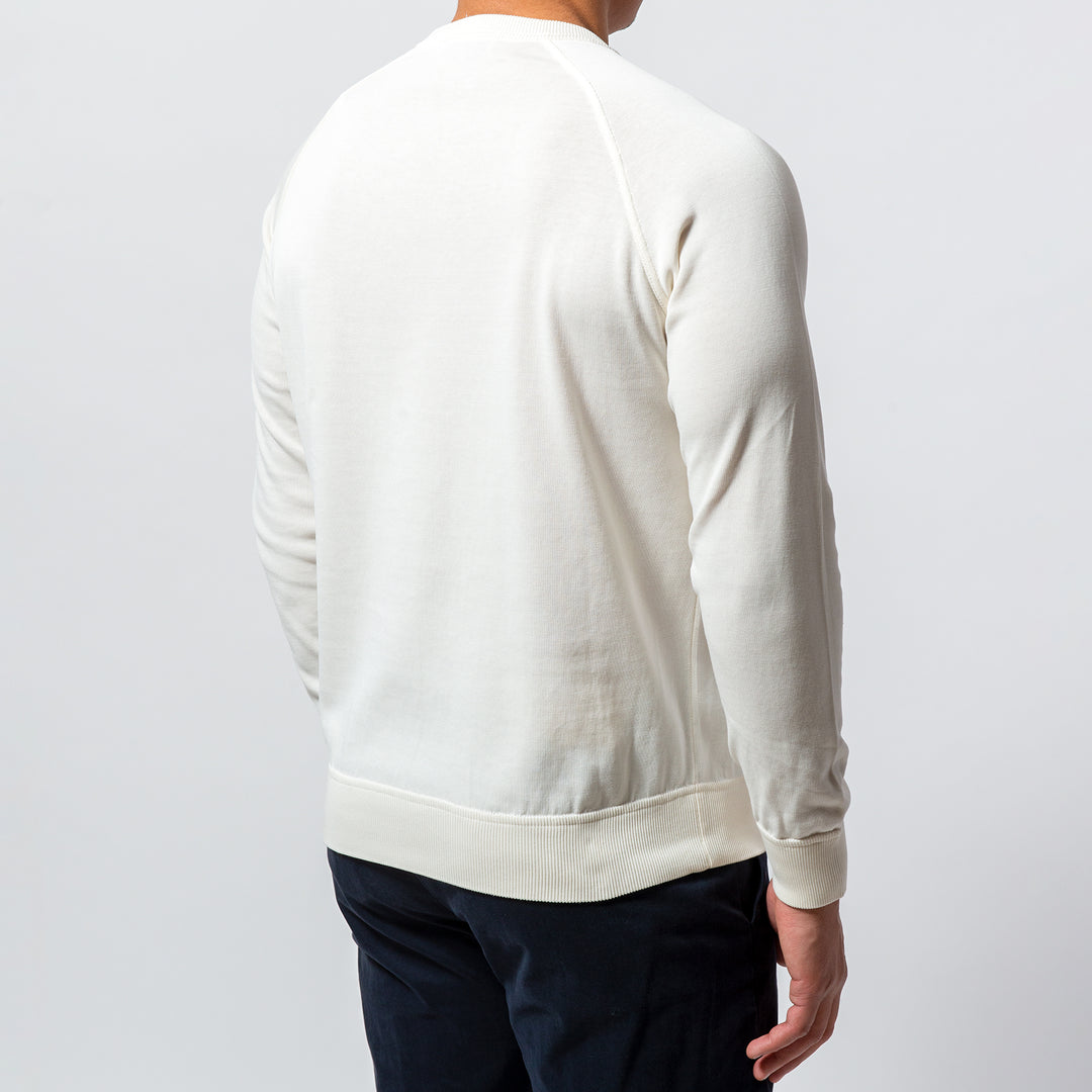 Raglan Crepe Crewneck OFFWHITE