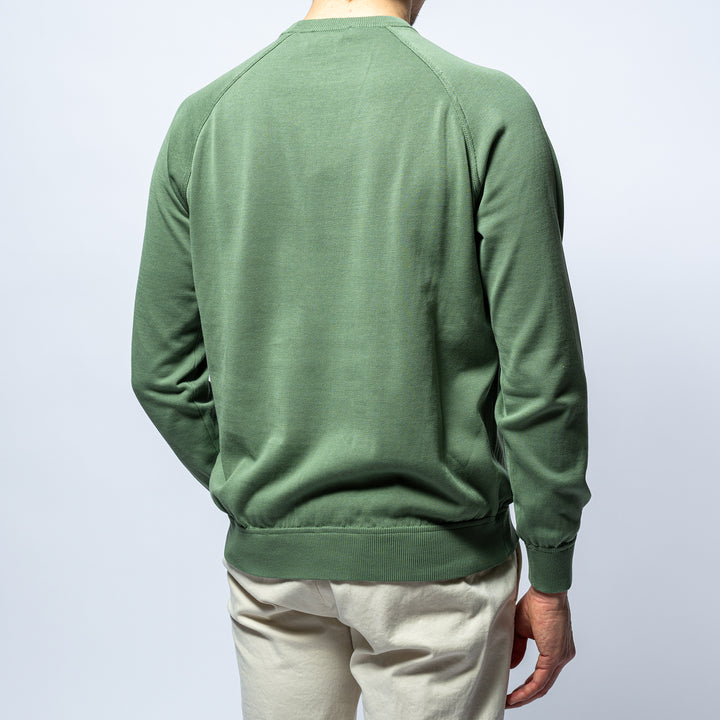 Raglan Crepe Crewneck GREEN