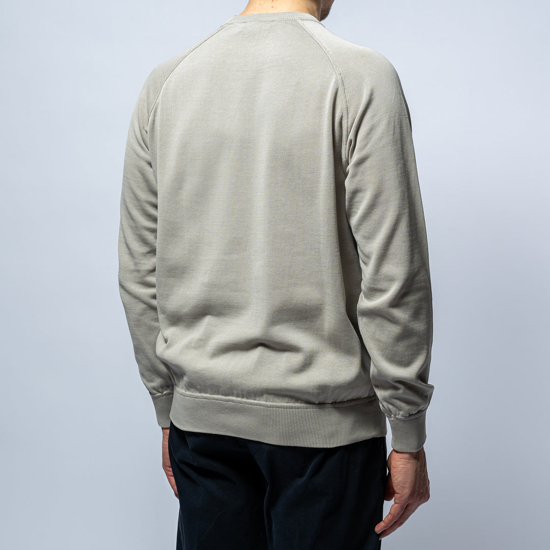 Raglan Crepe Crewneck TAUPE