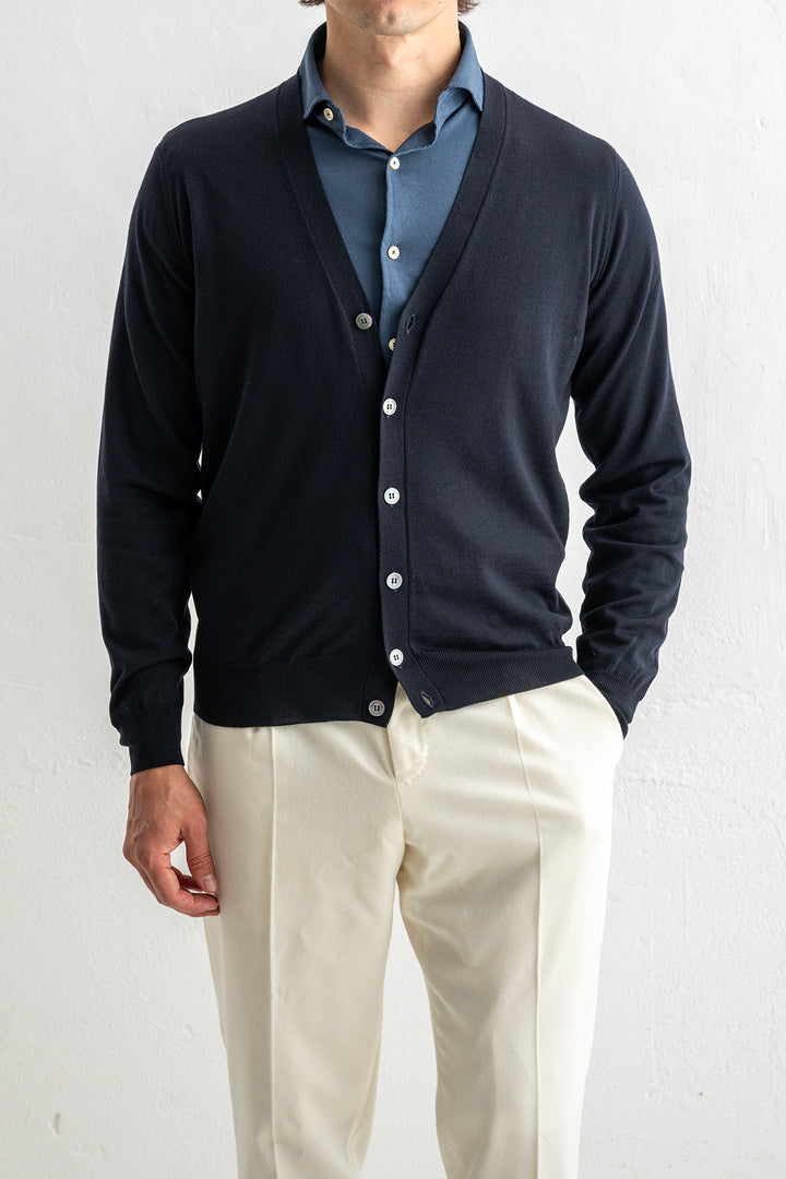 Cardigan Royal Merino Navy