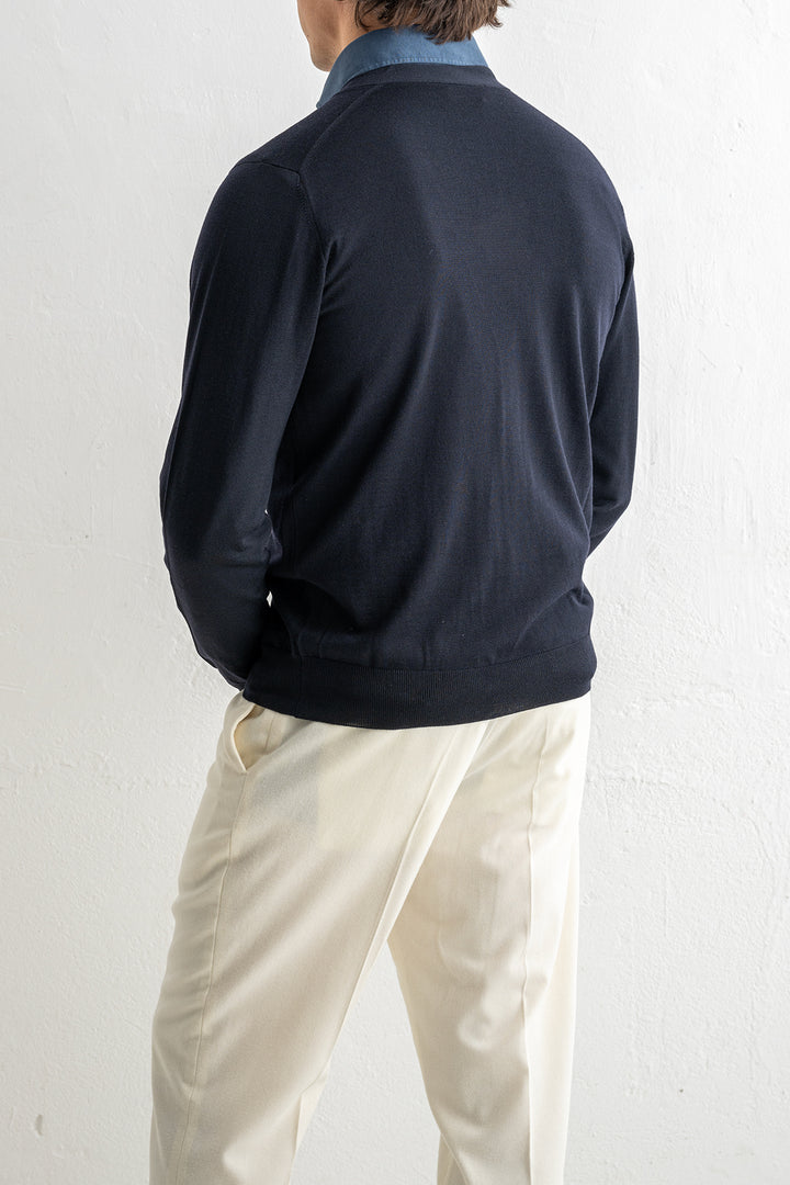 Cardigan Royal Merino Navy