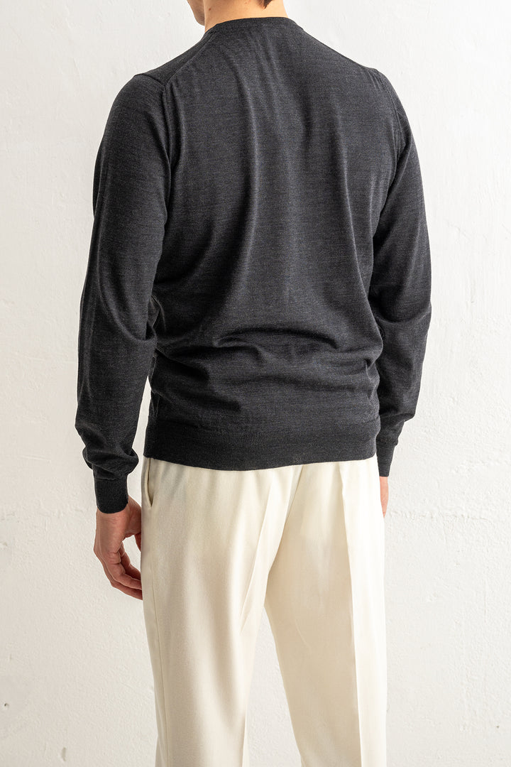 Crewneck Sweater Royal Merino Antracite