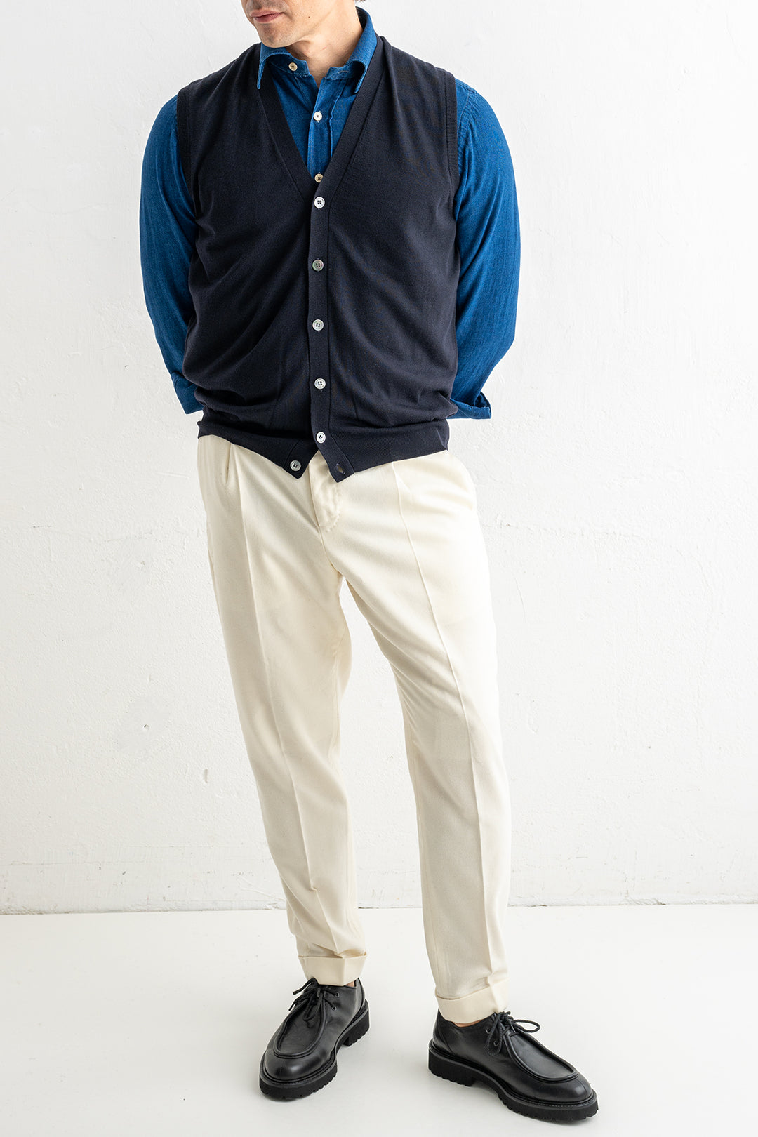 Vest Royal Merino Navy