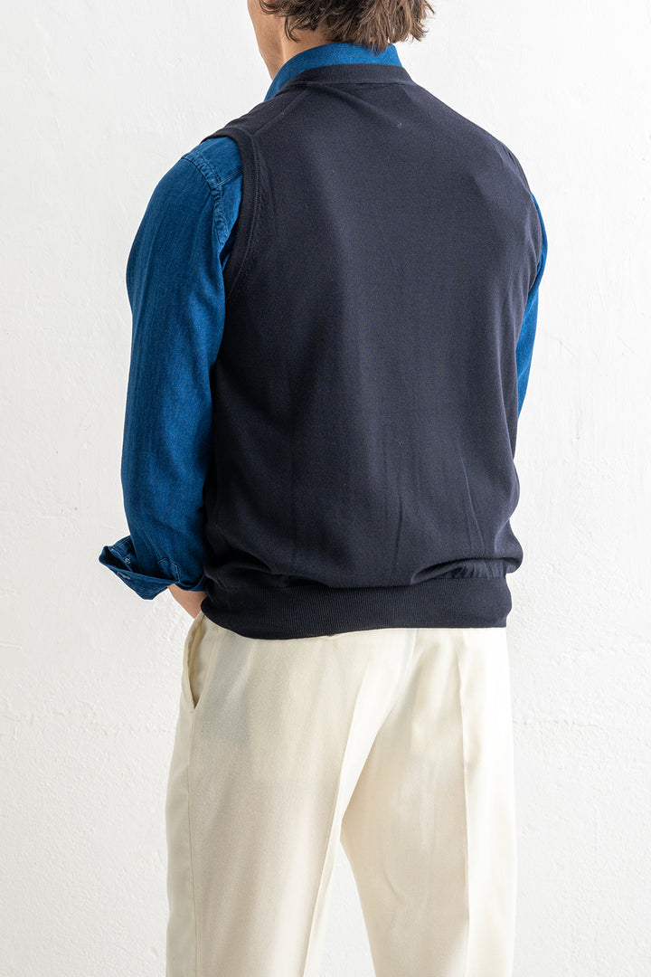 Vest Royal Merino Navy