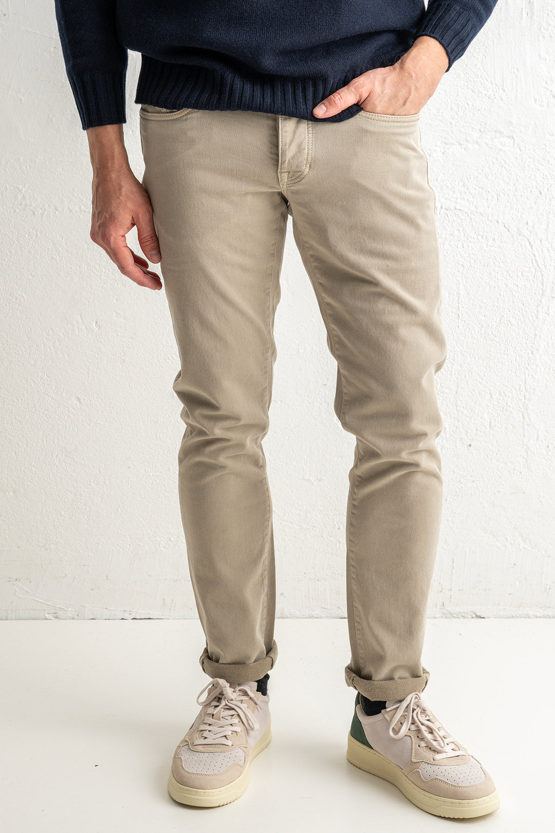 Five Pocket Clyo Stretch Mid Beige