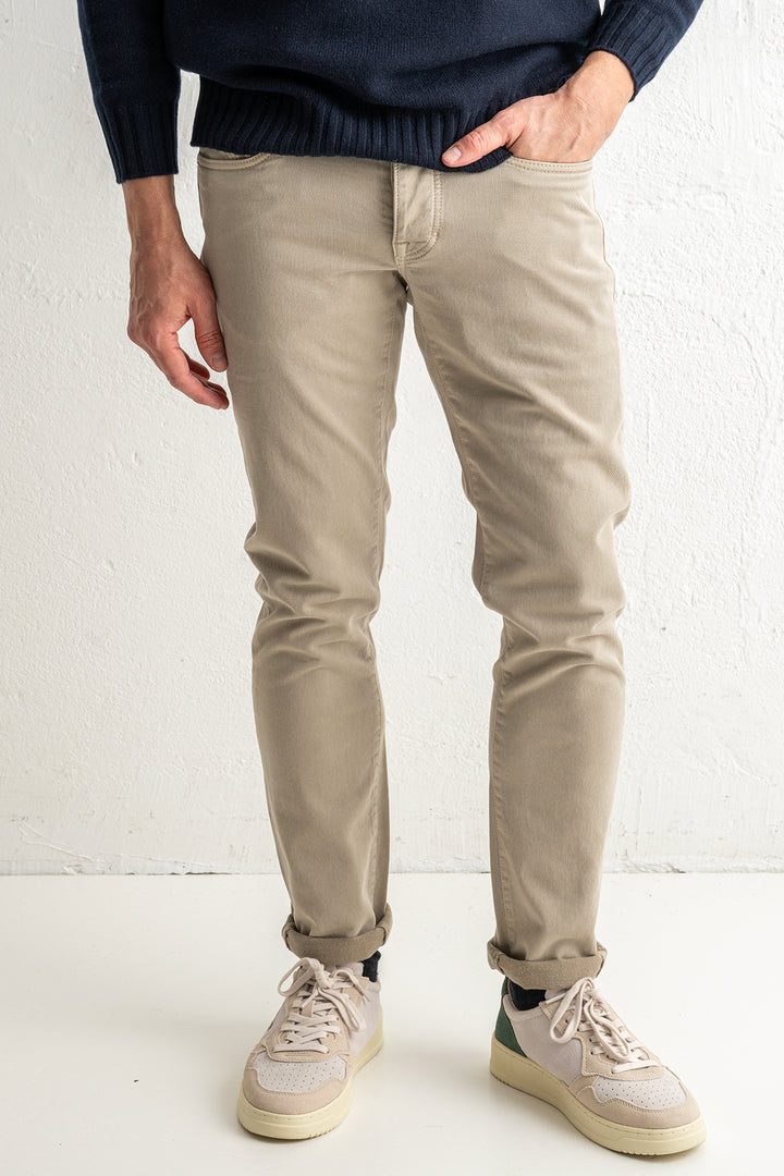 Five Pocket Clyo Stretch Mid Beige