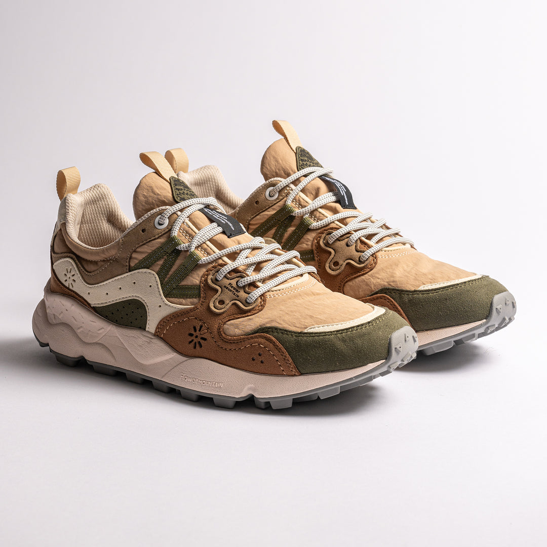 Yamano Eco Suede Nylone Sneaker Dark Grey / Sand