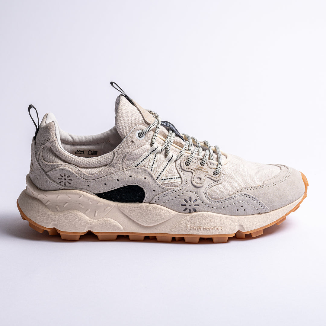 Yamano Suede Cotton Cloth Sneaker Offwhite