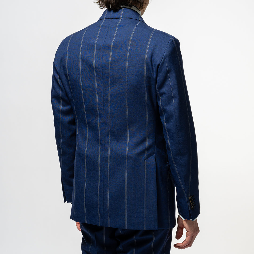 Double Breasted Stripe Suit NAVY