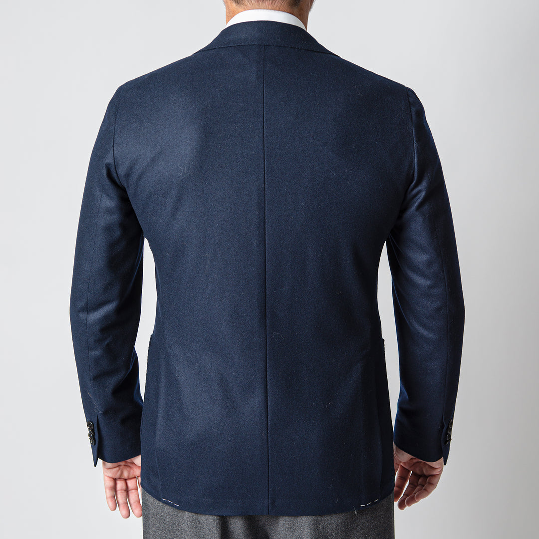 Luxury Wool Cashmere Blazer NAVY