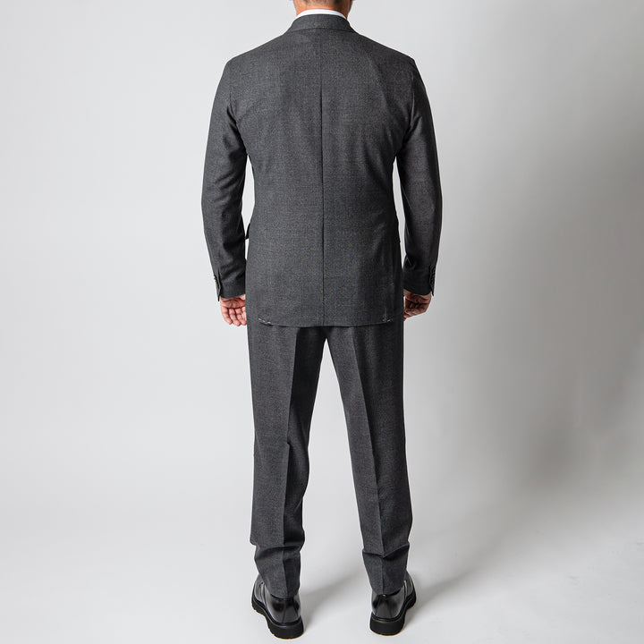 Luxury Melanged Wool DB Suit MELANGE GREY