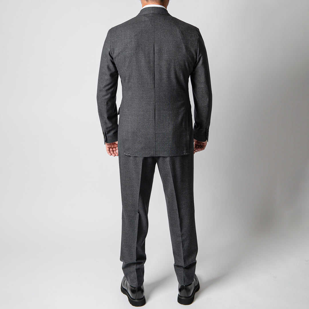 Luxury Melanged Wool DB Suit MELANGE GREY