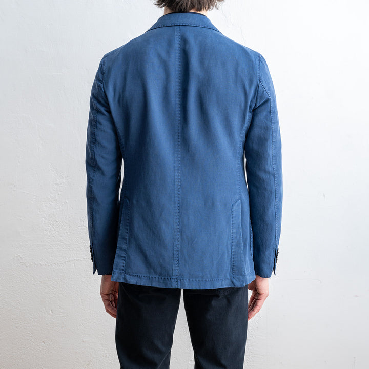Cotton Lyocell Blazer Blue