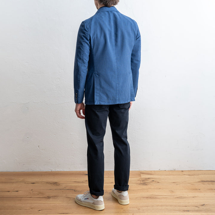 Cotton Lyocell Blazer Blue