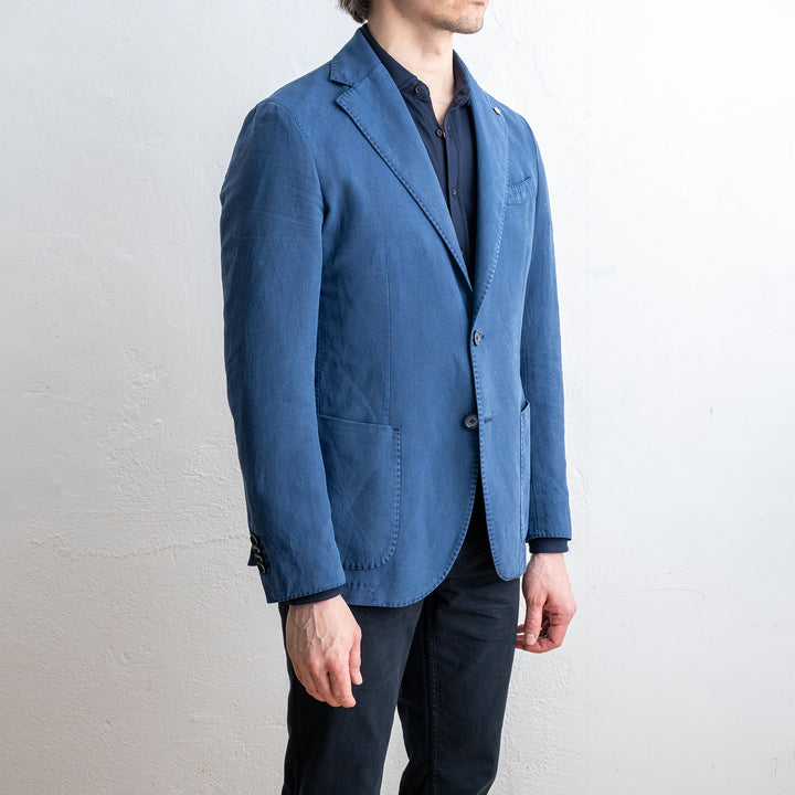 Cotton Lyocell Blazer Blue