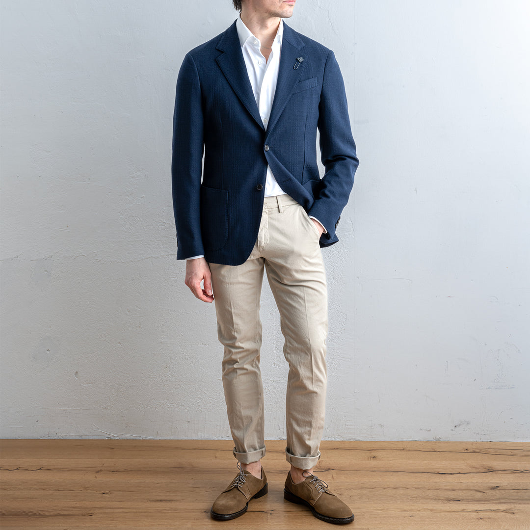 Single Breasted Roma Blazer Navy