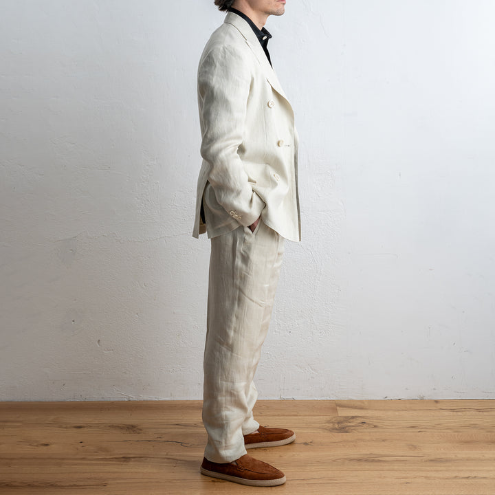 Roma Db Linen Blazer SAND