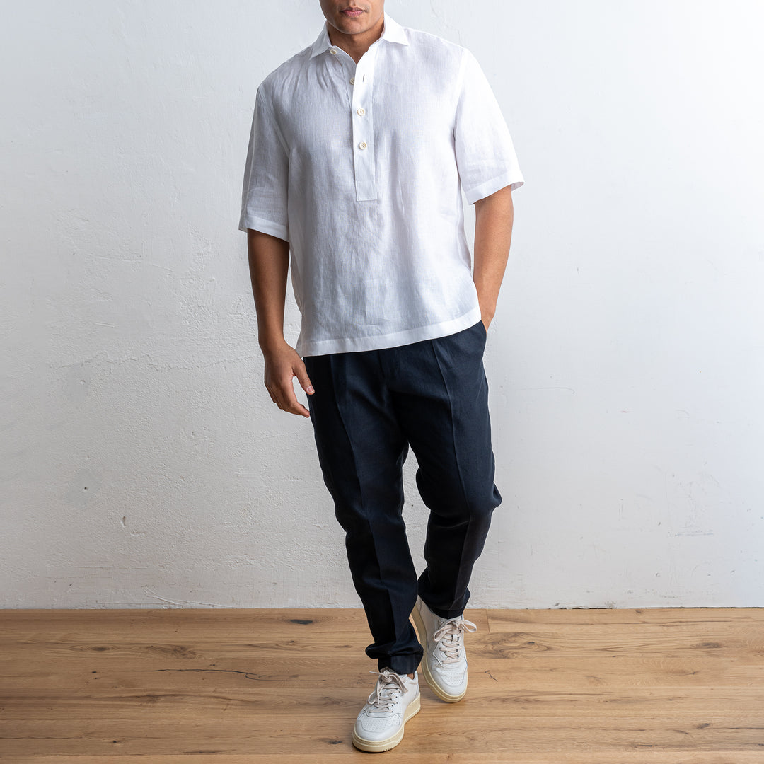 Bussarong Linen Shirt White