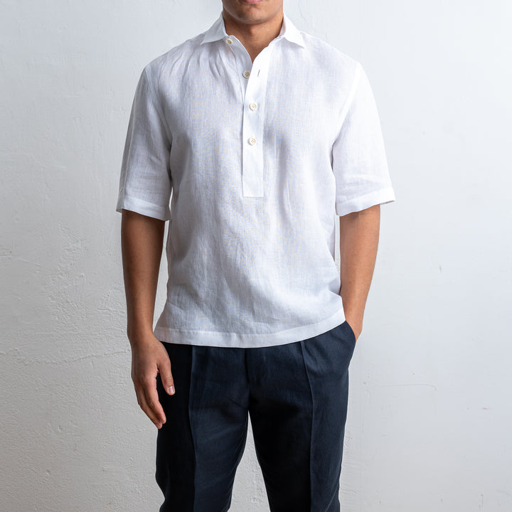 Bussarong Linen Shirt White