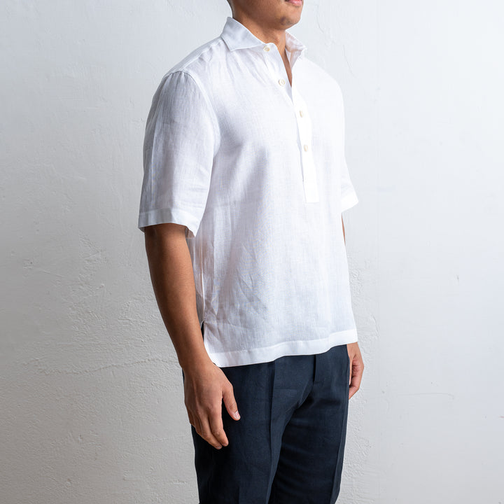 Bussarong Linen Shirt White