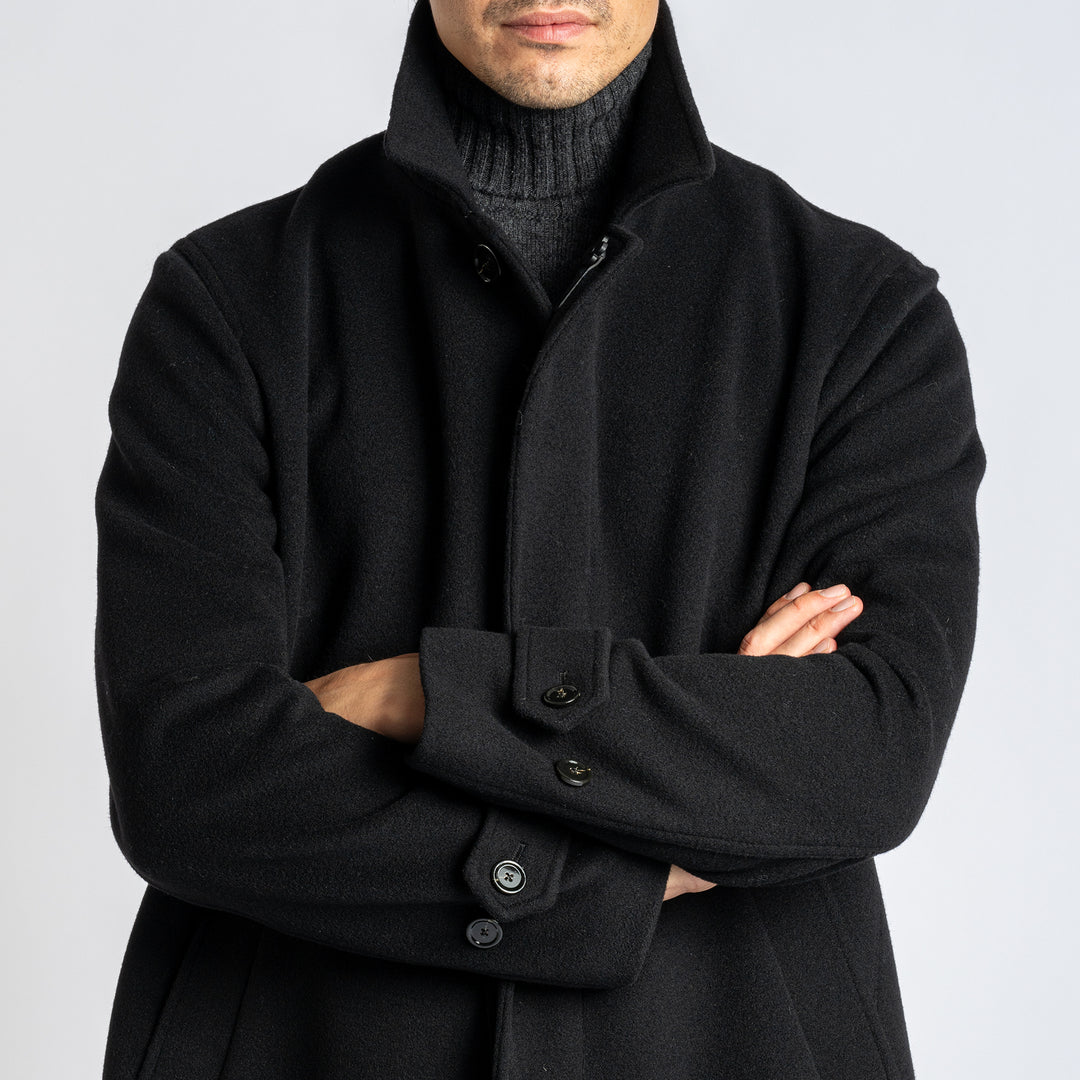 Raglan Trench Coat Black