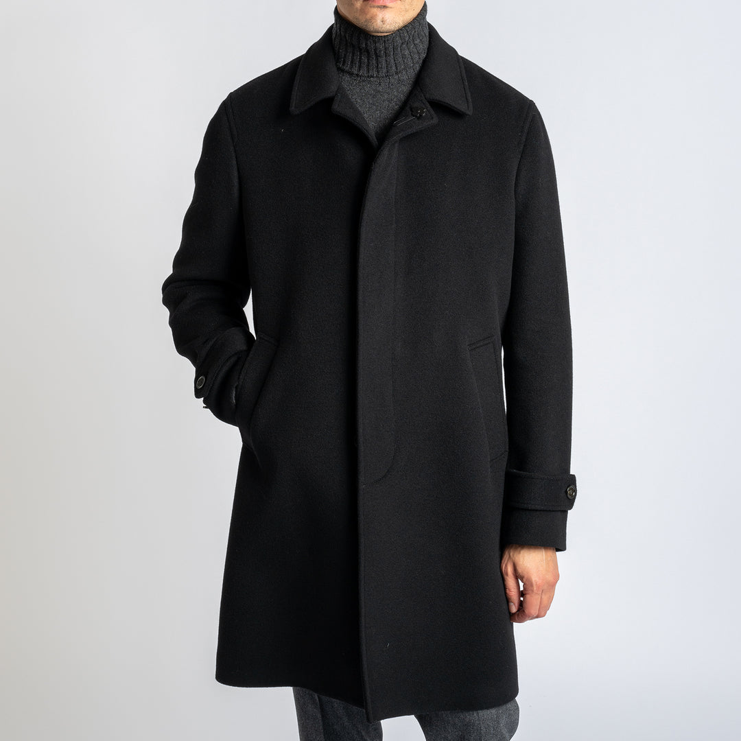 Raglan Trench Coat Black