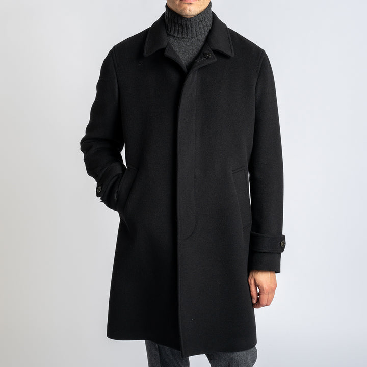 Raglan Trench Coat Black
