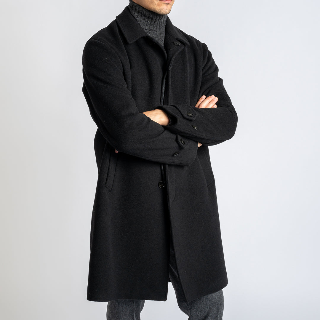 Raglan Trench Coat Black