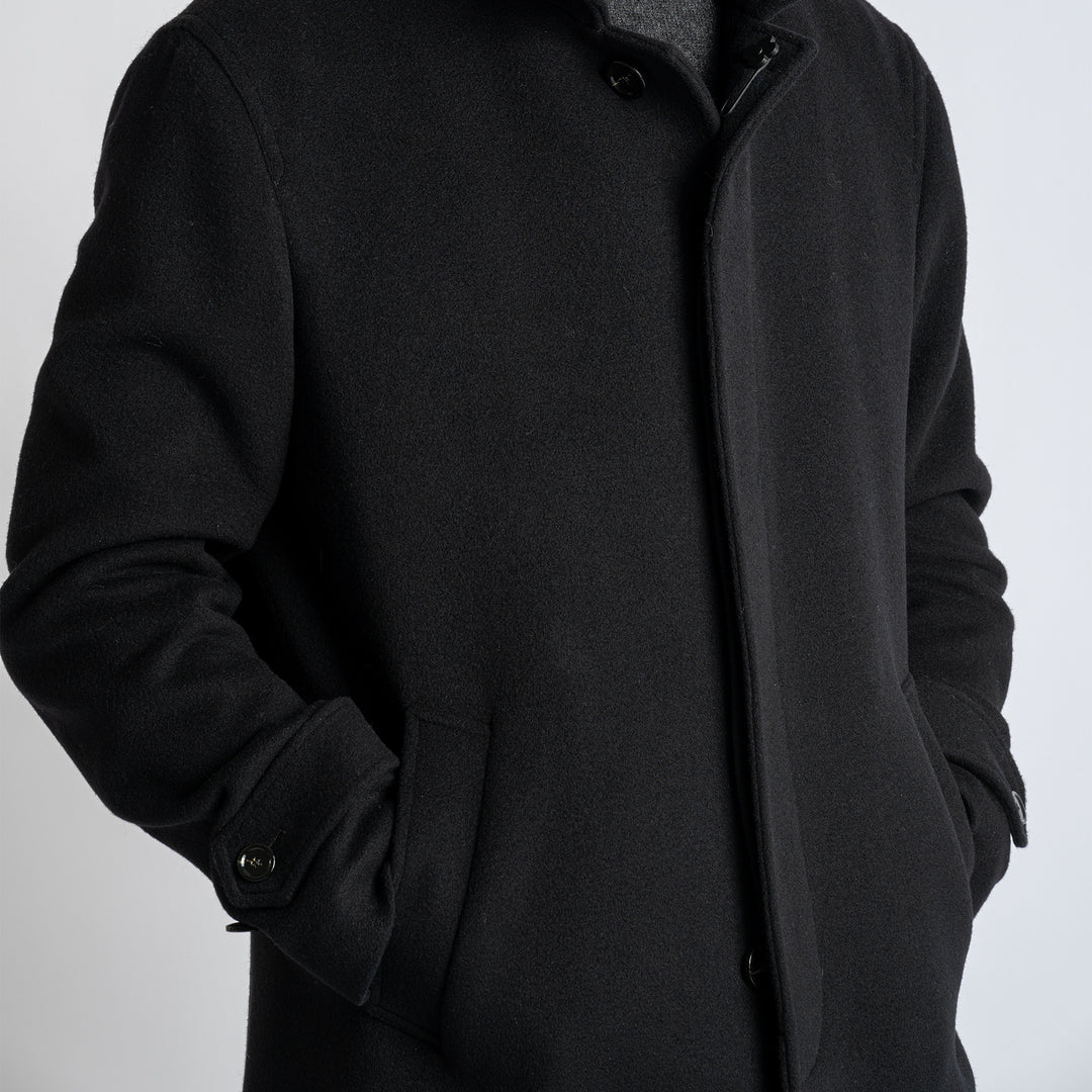 Raglan Trench Coat Black