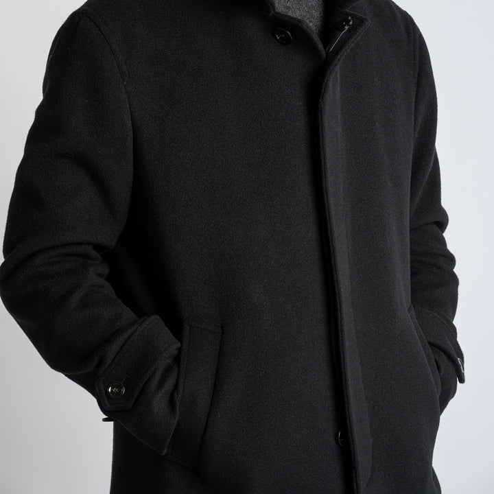 Raglan Trench Coat Black