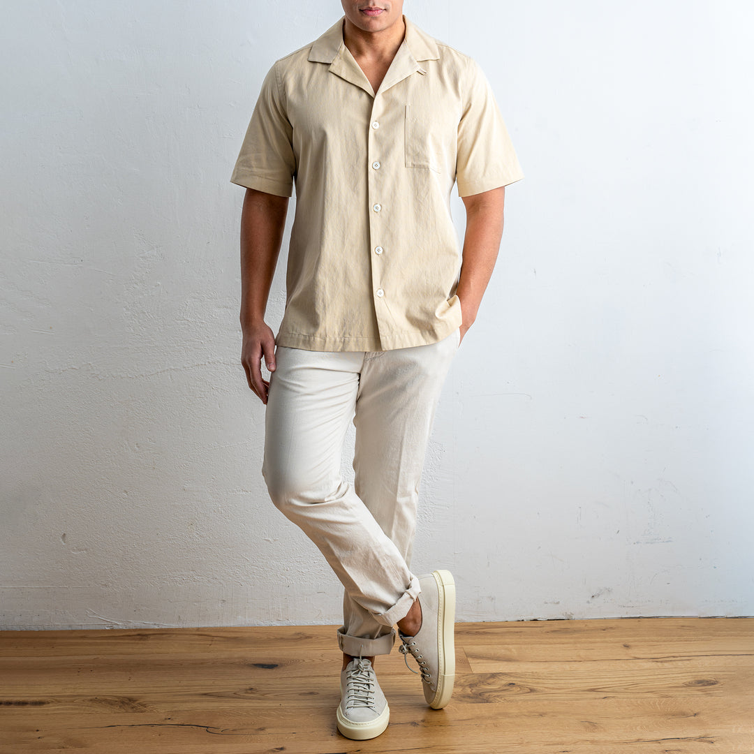 Short Sleeved Shirt Beige