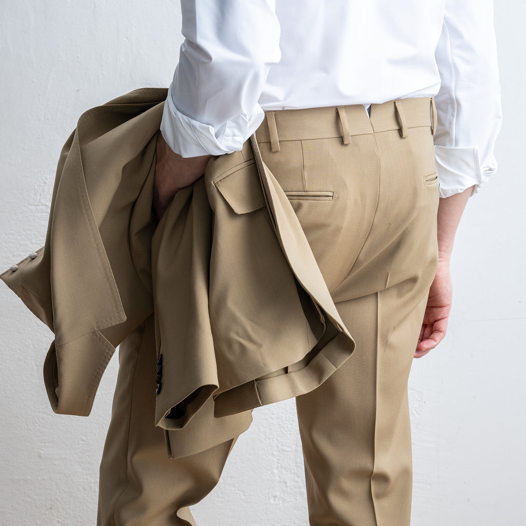 Luxury Wool Suit Beige
