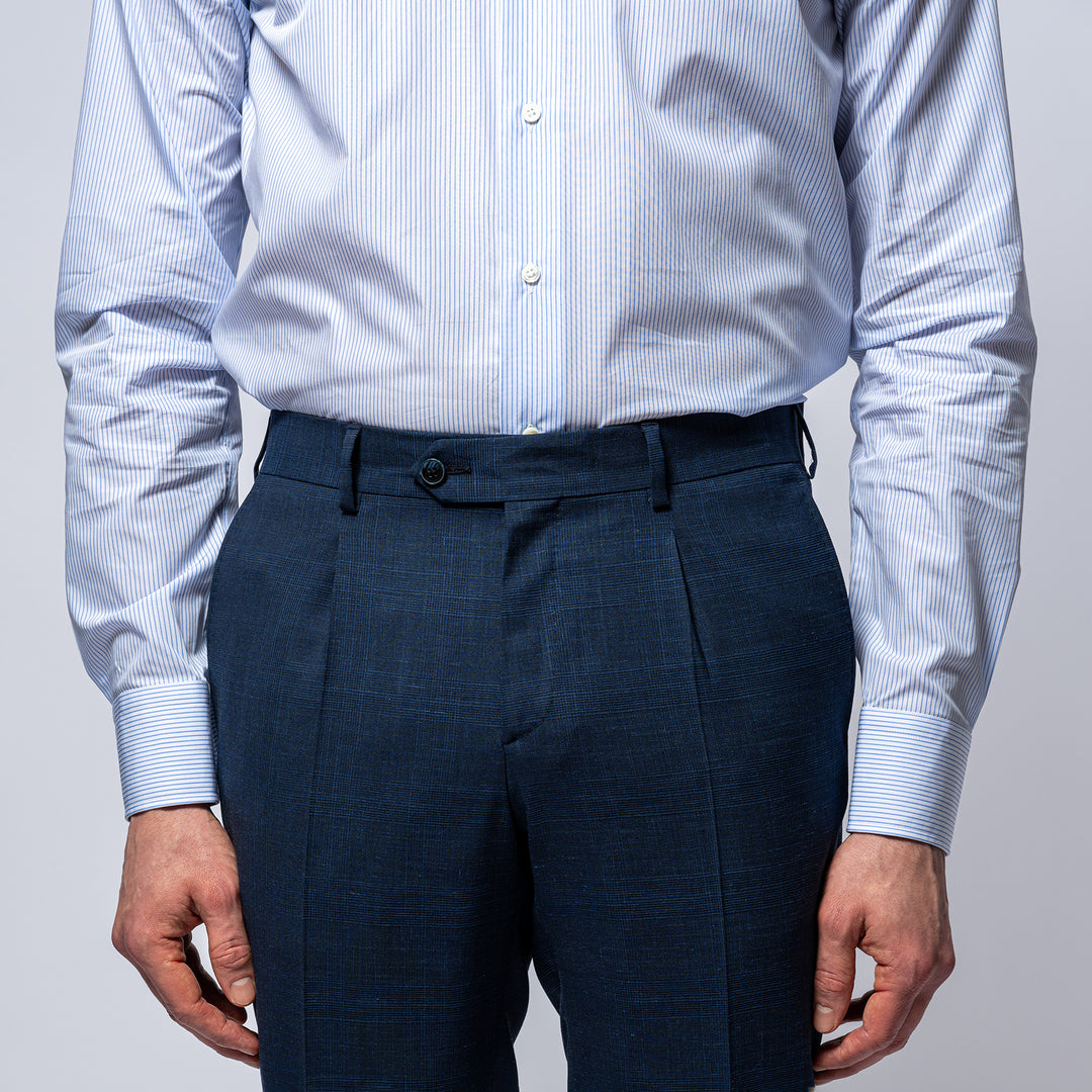 Classic One Pleated Suit NAVY
