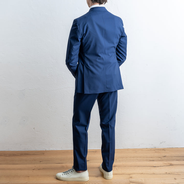 Unlined Jacket One Pleated Suit NAVY